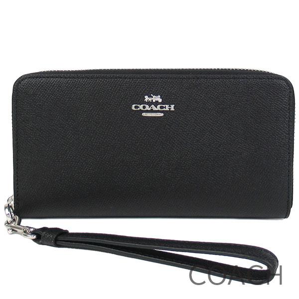 コーチ 長財布 COACH レディース レザー ストラップ付き