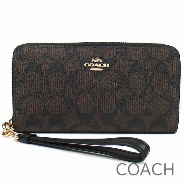 【買い卸値】長財布 レディースCOACHコーチストラップ付シグネチャー キャンバスレッド赤色 小物