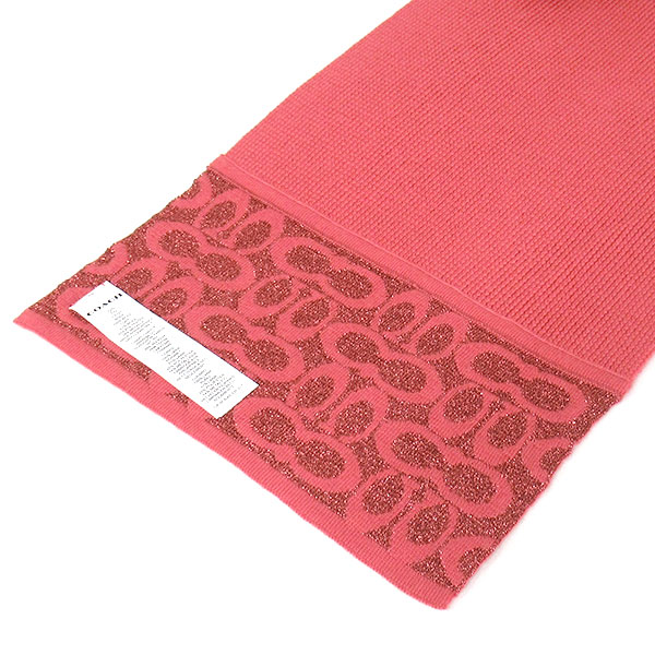 コーチ マフラー COACH メンズ レディース ウール シグネチャー ラメの通販は