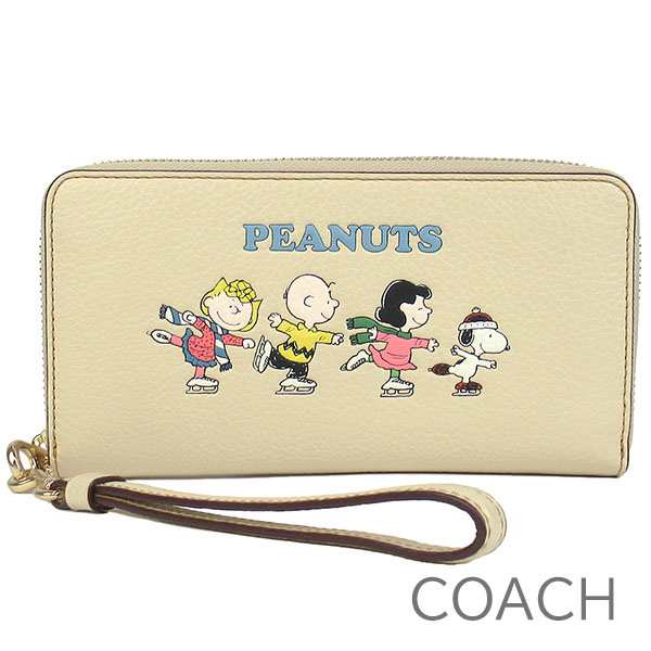 コーチ 長財布 COACH レディース スヌーピー コラボ商品 レザー