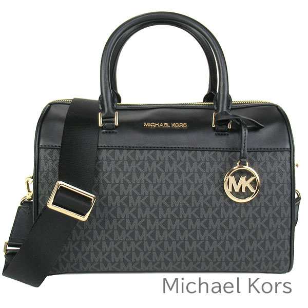 ボストンバッグ素材Michael Kors ミニボストン MKシグネチャー 2WAY ボストンバッグ コーティングキャンバス レザー レディース |  svmar.com.br