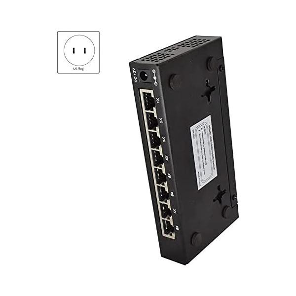 直販純正 Gigabit Ethernet Unmanaged Switch 8-Port- Home Network Hub Office  Splitter Plug-and-Play Silent Operation Desktop o