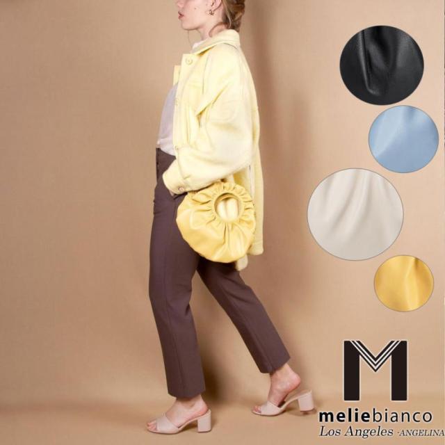 限定品 Melie Bianco（メリービアンコ）UA3400 Marley レディース フラワー フリル ハンドバッグ ミニバッグ 高級ヴィーガンレザー ビーガン ヘイリー