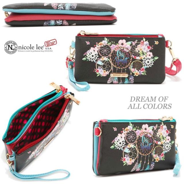 数量限定 NICOLE LEE ニコールリー PRT7011 ガールプリント お財布