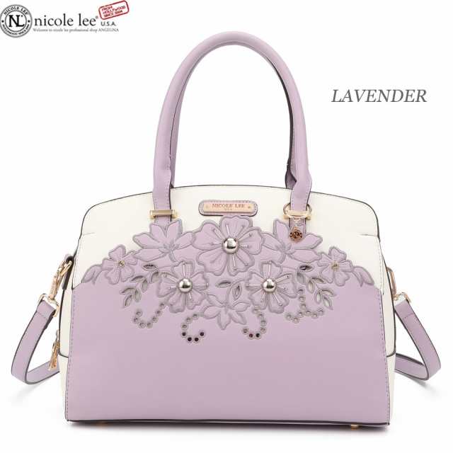 数量限定 NICOLE LEE ニコールリー EMB16466 CASSIA レディース フラワー バイカラー ハンドバッグ ミニボストン ショルダー 春夏秋冬 ビーガンレザー ヴィーガン 30代 40代 20代 サステナブル SDGs シンプル インスタ プレゼント 贈り物 お洒落の通販は