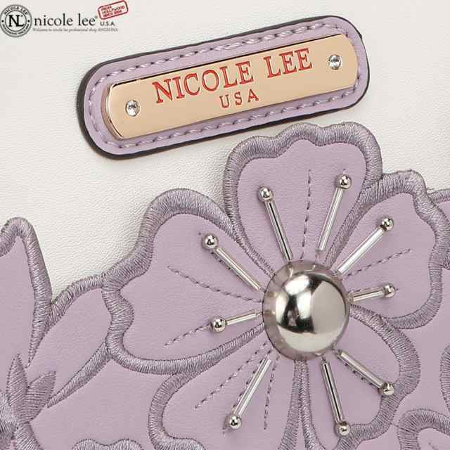 数量限定 NICOLE LEE ニコールリー EMB16466 CASSIA レディース フラワー バイカラー ハンドバッグ ミニボストン ショルダー 春夏秋冬 ビーガンレザー ヴィーガン 30代 40代 20代 サステナブル SDGs シンプル インスタ プレゼント 贈り物 お洒落の通販は
