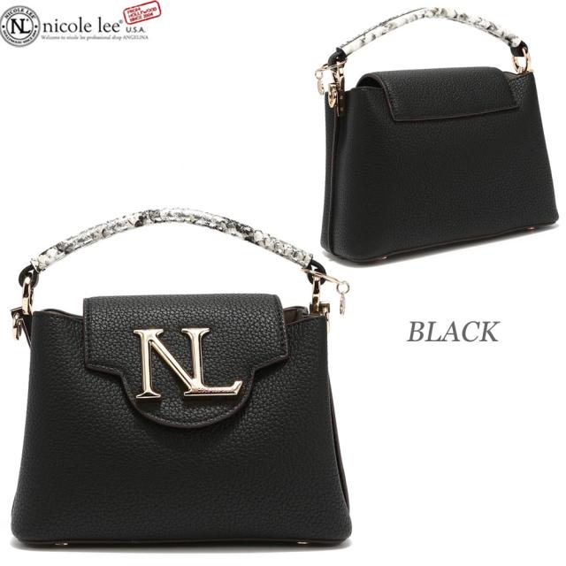 ニコールリー クロコダイル型押しバッグ ニコルリー Nicole lee