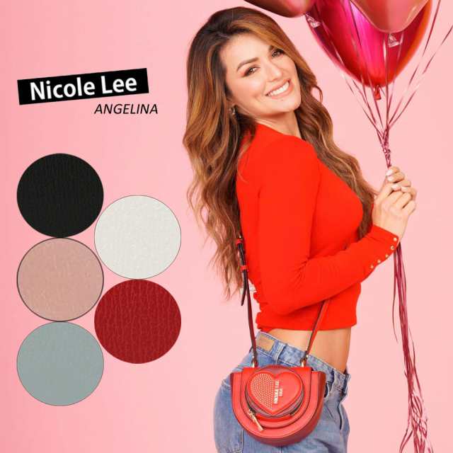 数量限定 NICOLE LEE ニコールリー P16451 VENUS レディース ハート型 ミニバッグ ショルダー ポーチ ロックスタッズ 春夏秋冬 ビーガンレザー ヴィーガン 30代 40代 20代 サステナブル SDGs シンプル インスタ プレゼント 贈り物 コインケースの通販は