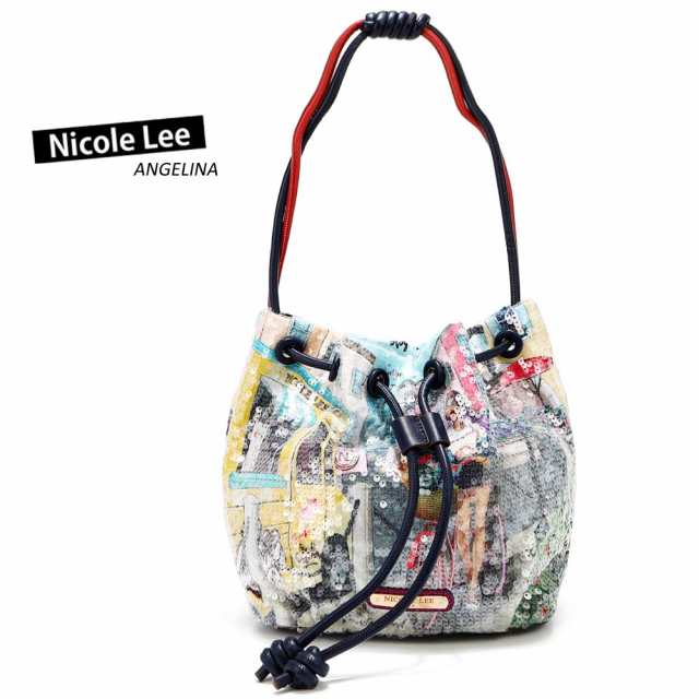 数量限定!NICOLE LEE ニコールリー CSM16205 COZY STREET IN MILAN レディース イタリア ミラノ 巾着ショルダーバッグ スパンコール ビーガンレザー ヴィーガン 30代 40代 20代 ニコルリー SDGs サステナブル 小さめ ミニバッグ 50代 60代 軽い 軽量 ギフト 母の日の通販は