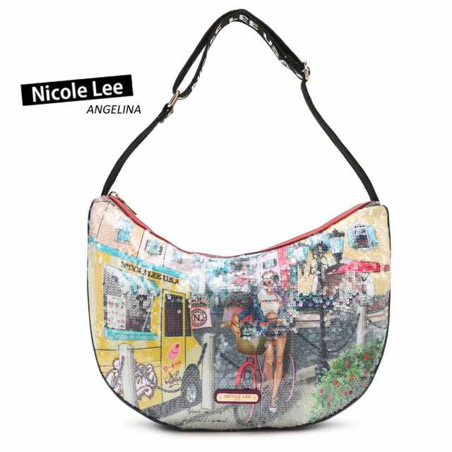数量限定!NICOLE LEE ニコールリー CSM16206 COZY STREET IN MILAN レディース イタリア ミラノ サコッシュ ショルダーバッグ スパンコールの通販は