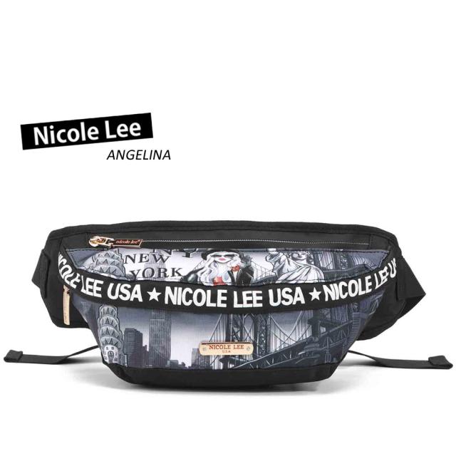 数量限定！NICOLE LEE ニコールリー FP16102 LIFE IN NEW YORK レディース ニューヨーク ガール クール デッサン ウエストポーチ ナイロンバッグ サコッシュ ビーガンレザー ヴィーガン 40代 春夏秋冬 黒 ニコルリー ボディバッグサステナブル　50代 60代 軽い 軽量の通販はその他バッグ・財布・ファッション小物