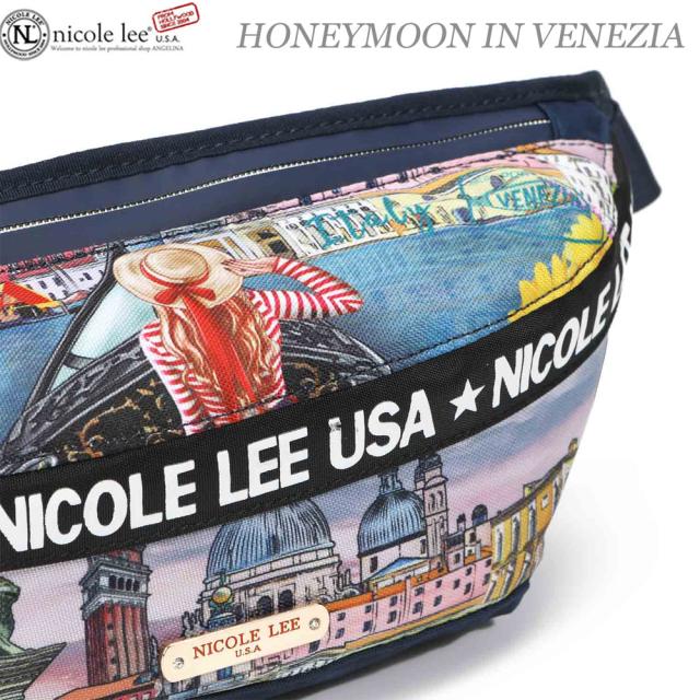 数量限定！NICOLE LEE ニコールリー FP16102 LIFE IN NEW YORK レディース ニューヨーク ガール クール デッサン ウエストポーチ ナイロンバッグ サコッシュ ビーガンレザー ヴィーガン 40代 春夏秋冬 黒 ニコルリー ボディバッグサステナブル　50代 60代 軽い 軽量の通販は
