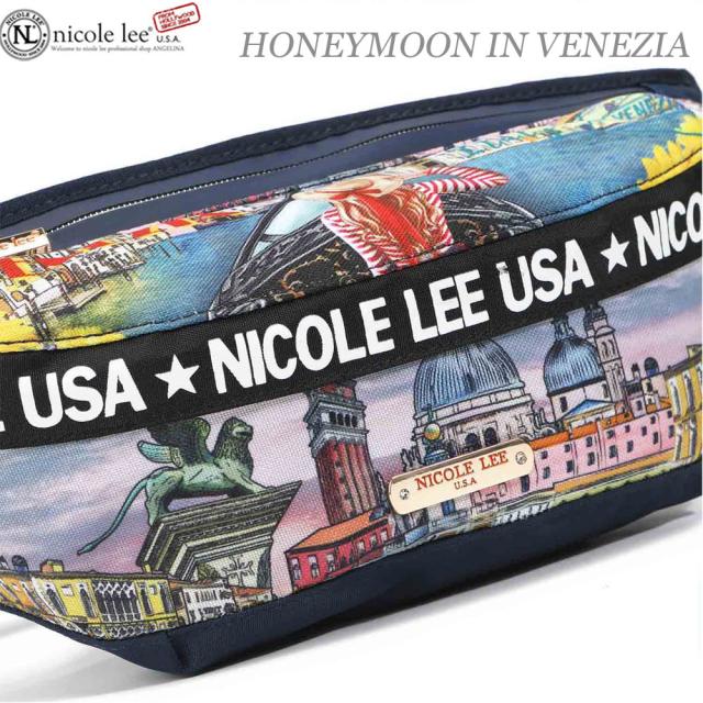 数量限定！NICOLE LEE ニコールリー FP16102 LIFE IN NEW YORK レディース ニューヨーク ガール クール デッサン ウエストポーチ ナイロンバッグ サコッシュ ビーガンレザー ヴィーガン 40代 春夏秋冬 黒 ニコルリー ボディバッグサステナブル　50代 60代 軽い 軽量の通販は