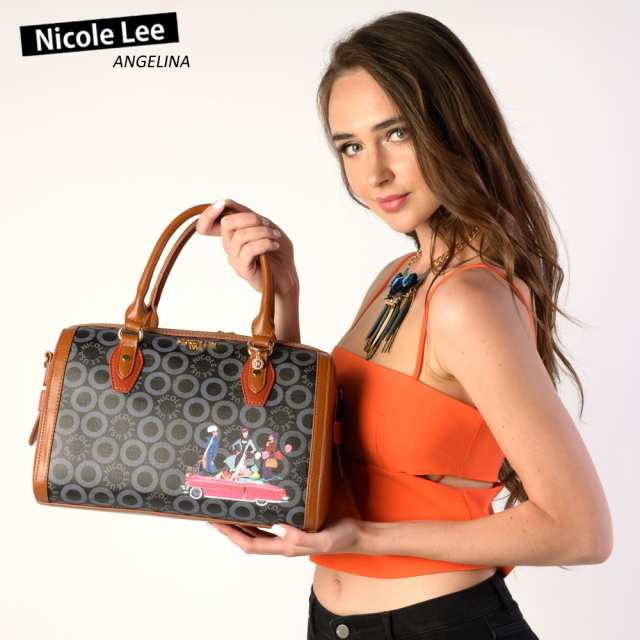 数量限定！NICOLE LEE ニコールリー SW16304 SMALL WORLD BLACK BROWN