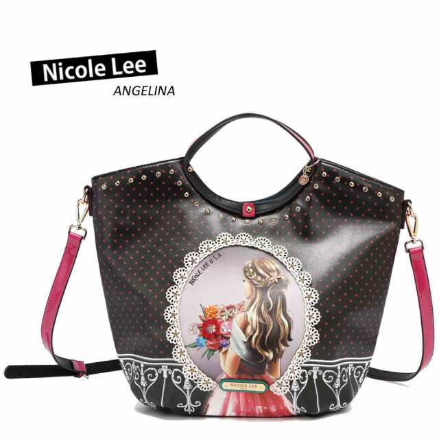 数量限定!NICOLE LEE ニコールリー WY16076 WAITING FOR YOU レディース ブラックピンク ラウンドハンドル ハンドバッグ バスケット型 ショルダービーガンレザー ヴィーガン 30代 40代 20代 春夏秋冬 フラワー ブーケ ガール 大きめ SDGsサステナブル50代60代 ニコルリーの通販は