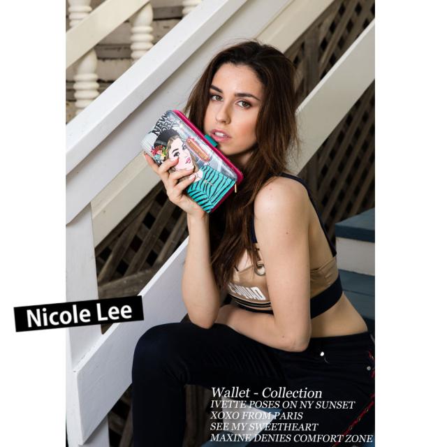 数量限定！NICOLE LEE ニコールリー PRT6700 モノグラム柄 NYガール