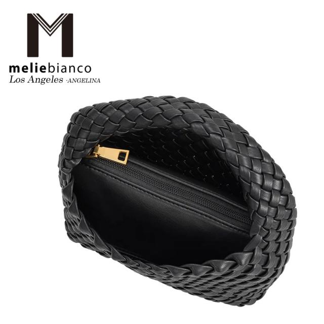 限定品 Melie Bianco メリービアンコ BC3304 Sylvie Taupe Recycled Vegan Top Handle Bag レディース メッシュ 編込 エレガント スクエア型　バッグ クラッチ ミニバッグ ハンドバッグ 高級　レザー ビーガン バック 30代 40代 20代 50代 クロワッサン　ボッテガ_15