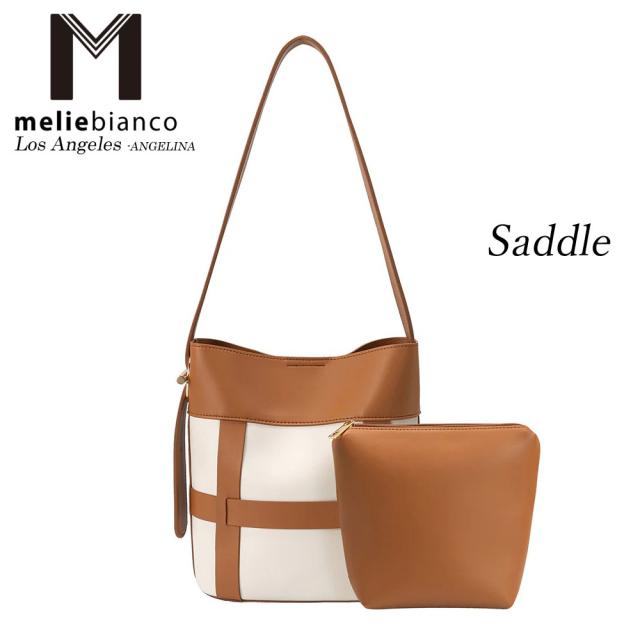 限定品 2024 Melie Bianco（メリービアンコ）YN7580 Brynn ShoulderBag レディース クロス編み込み メッシュ ショルダーバッグ 高級 リサイクルビーガンレザー ヘイリービーバー 30代 40代 20代 50代 ボッテガ 人気ブランド instagram 通勤通学 バケットバッグ 入園入学 限定品 2024 Melie Bianco（メリービアンコ）YN7580 Brynn ShoulderBag