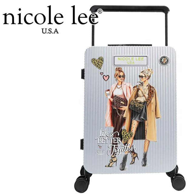 NICOLE LEE ニコールリー HC3020 LADIES NIGHT OUT レディース ニコル リー 20 インチ機内持ち込み キャリーバッグ 旅行 バック スーツケース キャスター 段階調節キャリーバー ニコルリー nicolelee インスタ 海外 帰省 大容量 ハードケース トランクケース