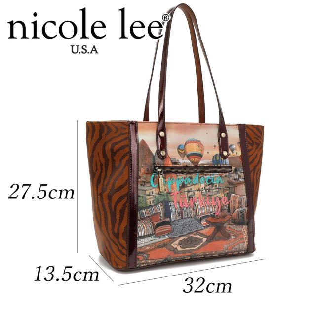 2024  新作  NICOLE LEE ニコールリー HNE16924 レディース ニコル リー 大人リッチ カウガール トートバッグ ショルダー バック ビーガン レザー スパンコール ビジュー 公式 2WAY ラインストーン HEAVEN ON EARTH SHOPPER 大きめ A4 マザーズバッグ ゼブラ柄 トラ柄 2024 新作 NICOLE LEE ニコールリー HNE16924 レディース ニコル リー