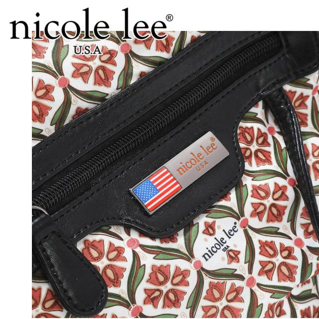 NICOLE LEE ニコールリー JS16975 SISTERS SECRET レディース ニコルリー デニム ロゴショルダー ナナメ掛け ボディバッグ ショルダーバッグ オーロラビジュー ワッペン イラスト ステッチ DENIM SISTERS SECRET BELT BAG ラインストーン ジーンズ 通勤通学_9
