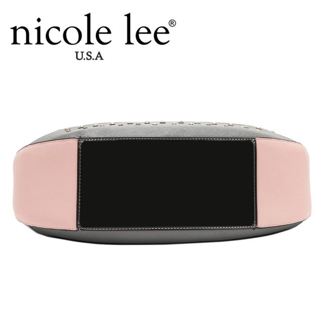 数量限定 NICOLE LEE ニコールリー LNO17064 LADIES NIGHT OUT HOBO BAG レディース トートバッグ ショルダー ハンドバッグ 海外ブランド バック  ニコルリー カラーストーン スタッズ クール かっこいい クリスマス レオパード柄 ビジュー キラキララメ 大き_7