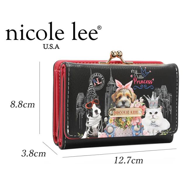 数量限定 NICOLE LEE ニコールリー PRT7452 FAMILY YEARBOOK AGUSTINA TRIFOLD WALLET レディース がまぐち 三つ折り財布 ミニ財布 海外ブランド コンパクト ニコルリー クール かっこいい クリスマス ハート型 カード入れ 大人可愛い カジュアル クリスマス_3