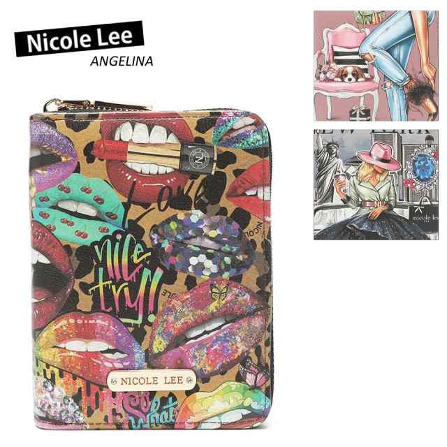 数量限定 NICOLE LEE ニコールリー PRT7453 レディース カードケース ポーチ ISABEL ACCORDION ZIP WALLET カード入れ さいふ ビーガンレ