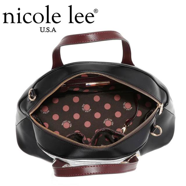 数量限定 NICOLE LEE ニコールリー SET17114A LADIES NIGHT OUT レディース  ドームバッグ ハンド バッグ　バック　鞄　かばん　ニコルリー 大きめ ボストン ビーガンレザー 30代 40代 20代 50代 60代 ワードローブ 旅行 2WAY ショルダー  公式 通勤通学_9