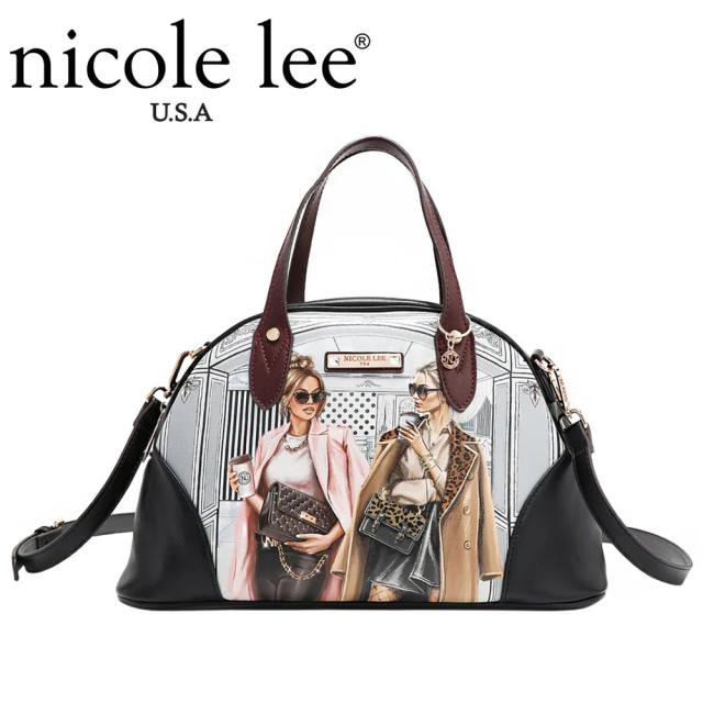 数量限定 NICOLE LEE ニコールリー SET17114A LADIES NIGHT OUT レディース  ドームバッグ ハンド バッグ　バック　鞄　かばん　ニコルリー 大きめ ボストン ビーガンレザー 30代 40代 20代 50代 60代 ワードローブ 旅行 2WAY ショルダー  公式 通勤通学_2