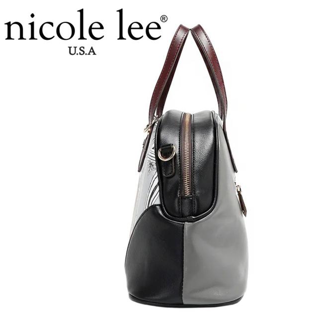 数量限定 NICOLE LEE ニコールリー SET17114A LADIES NIGHT OUT レディース  ドームバッグ ハンド バッグ　バック　鞄　かばん　ニコルリー 大きめ ボストン ビーガンレザー 30代 40代 20代 50代 60代 ワードローブ 旅行 2WAY ショルダー  公式 通勤通学_3
