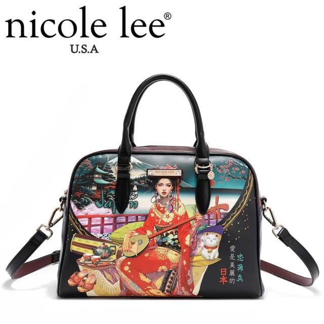 数量限定 NICOLE LEE ニコールリー SET　17116A レディース ハンド バッグ　バック　鞄　かばん　ニコルリー 大きめ ボストン ビーガンレザー 30代 40代 20代 50代 60代 ワードローブ 旅行 2WAY ショルダー 公式 女性 アメリカ ジャパン 芸者 日本_3