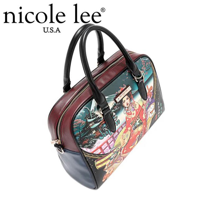 数量限定 NICOLE LEE ニコールリー SET　17116A レディース ハンド バッグ　バック　鞄　かばん　ニコルリー 大きめ ボストン ビーガンレザー 30代 40代 20代 50代 60代 ワードローブ 旅行 2WAY ショルダー 公式 女性 アメリカ ジャパン 芸者 日本_8