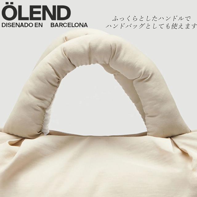 2026新入荷ブランド！保証付 返品OK Olend バルセロナ（オーレンド）MINIONA SOFT BAG ナイロン 2WAY ハンドバッグ ショルダー トート レディース instagram 人気 軽い 撥水 20代30代 40代 50代 プレゼント ユニセックス クッション 中綿 パデッドバッグ ダウン キルティング_18