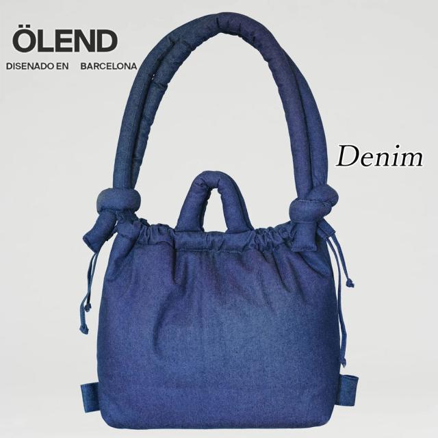 2026新入荷ブランド！保証付 返品OK Olend バルセロナ オーレンド ONA SOFT BAG コットン デニム 3WAY バッグ リュック ショルダー トート バックパック instagram 人気 軽い ナチュラル 大容量 20代30代40代 バービー ユニセックス クッション パデッドバッグ ストラップ_11