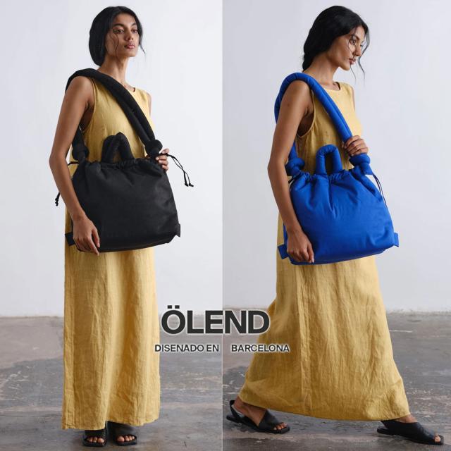 2026新入荷ブランド！保証付 返品OK Olend バルセロナ オーレンド ONA SOFT BAG コットン デニム 3WAY バッグ リュック ショルダー トート バックパック instagram 人気 軽い ナチュラル 大容量 20代30代40代 バービー ユニセックス クッション パデッドバッグ ストラップ_2