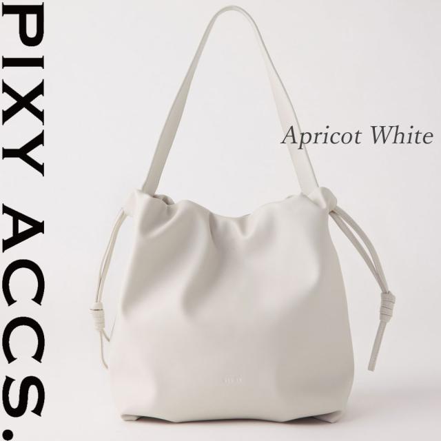 保証付 返品OK  日本正規代理店  2024 PIXY ACCS. ピクシーアックス  GR230010 レディース リッチ ロゴ 巾着 ドローコード ショルダーバッグ ハンドバッグ トートバッグ ビジネス エレガント 通勤通学 レザー 人気 20代 30代 40代 50代 60代 台湾 Lullaby 拉?小包 GRN-RE