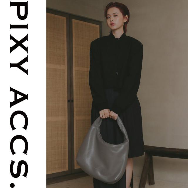 保証付 返品OK 日本正規代理店 PIXY ACCS. ピクシーアックス GR230013 レディース シンプルリッチ ロゴ トートバッグ ショルダーバッグ 大きめ ビジネス 大容量 マザーズバッグ 通勤通学 レザー ブランド 20代 30代 40代 50代 60代 台湾 Boho 恣意手提包 GRN-RE_1