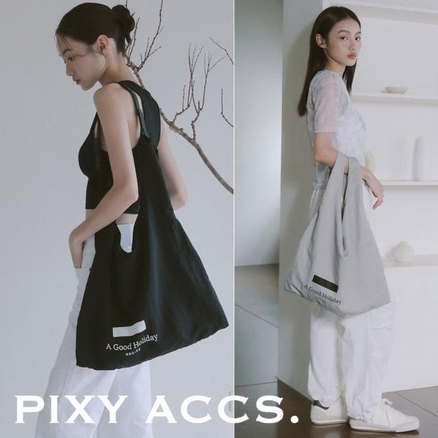 保証付 返品OK 日本正規代理店 PIXY ACCS. ピクシーアックス GR240004 レディース ナイロン 2WAY エコバッグ ショルダーバッグ ハンドバッグ 大人カジュアル 通勤通学 ビーガンレザー 人気 20代 30代 40代 50代 60代 台湾 Lithe 剪裁大包 GRN-RE Softer永續購物袋_4