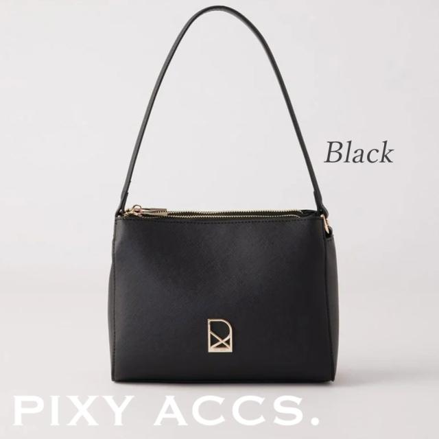 保証付 返品OK 日本正規代理店  PIXY ACCS. ピクシーアックス PX220042 レディース エレガント リッチ ビーガンレザー 2way トートバッグ ポーチ バッグ ショルダー 仕切り 通勤通学 レザー 20代 30代 40代 50代 60代 台湾 窗外光景小側背包 大人シンプル ナナメ掛け_16