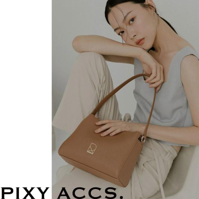 保証付 返品OK 日本正規代理店  PIXY ACCS. ピクシーアックス PX220042 レディース エレガント リッチ ビーガンレザー 2way トートバッグ ポーチ バッグ ショルダー 仕切り 通勤通学 レザー 20代 30代 40代 50代 60代 台湾 窗外光景小側背包 大人シンプル ナナメ掛け_7