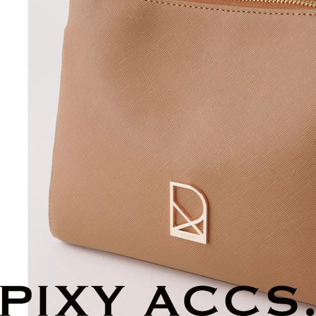 保証付 返品OK 日本正規代理店  PIXY ACCS. ピクシーアックス PX220042 レディース エレガント リッチ ビーガンレザー 2way トートバッグ ポーチ バッグ ショルダー 仕切り 通勤通学 レザー 20代 30代 40代 50代 60代 台湾 窗外光景小側背包 大人シンプル ナナメ掛け_11