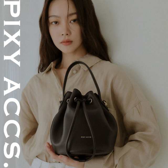 保証付 返品OK 日本正規代理店 2024 PIXY ACCS. ピクシーアックス PX240005 レディース ポーチ 巾着 ハンドバッグ ショルダーバッグ 2WAY