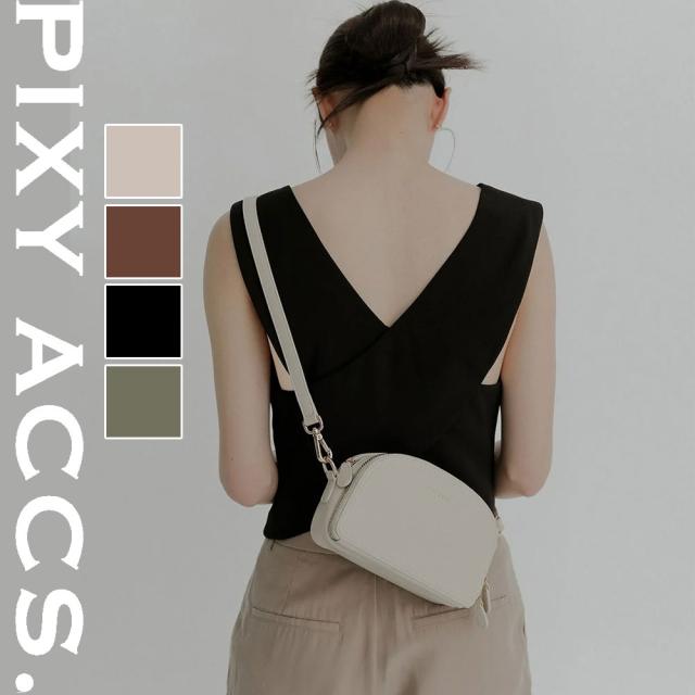 保証付 返品OK 日本正規代理店 2024 PIXY ACCS. ピクシーアックス PX24000770 レディース クラシカル レトロ ポーチバッグ ショルダー 通勤通学 レザー 20代 30代 40代 50代 60代 台湾 古董色調多夾層手機包 ナナメ掛 小さめ 台形型 カード入れ お財布 ショルダーBAG