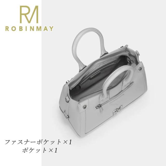 保証付 返品OK 正規品 ROBINMAY ロビンメイ B161 RM (Ｌ) レディース RMロゴ トートバッグ ハンドバッグ ポーチ付き 春夏秋冬 ビーガンレザー ヴィーガン 30代 40代 50代 60代 公式 バックル ロゴ 大きめサイズ ホワイトデー ギフト 台湾人気ブランド 狂想手提包_11