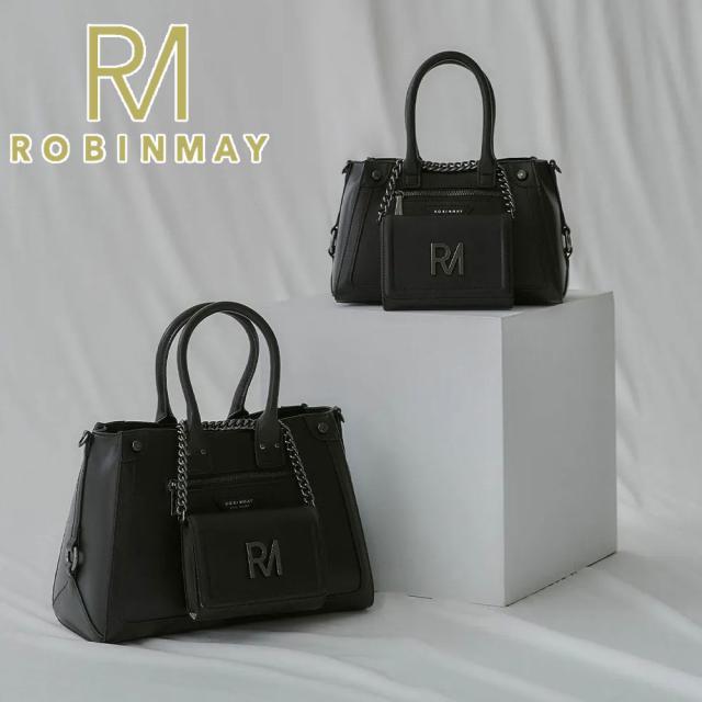 保証付 返品OK 正規品 ROBINMAY ロビンメイ B170 RM 狂想手提包(M) レディース RMロゴ トートバッグ ハンドバッグ ポーチ付き 春夏秋冬 ビーガンレザー ヴィーガン 30代 40代 50代 60代 公式 バックル ロゴ 小さめサイズ ホワイトデー ギフト 台湾人気ブランド_2