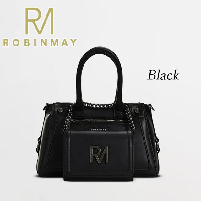 保証付 返品OK 正規品 ROBINMAY ロビンメイ B170 RM 狂想手提包(M) レディース RMロゴ トートバッグ ハンドバッグ ポーチ付き 春夏秋冬 ビーガンレザー ヴィーガン 30代 40代 50代 60代 公式 バックル ロゴ 小さめサイズ ホワイトデー ギフト 台湾人気ブランド_3