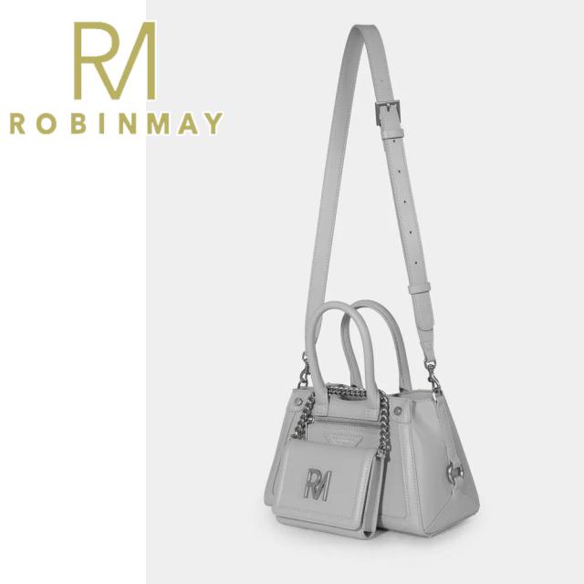 保証付 返品OK 正規品 ROBINMAY ロビンメイ B170 RM 狂想手提包(M) レディース RMロゴ トートバッグ ハンドバッグ ポーチ付き 春夏秋冬 ビーガンレザー ヴィーガン 30代 40代 50代 60代 公式 バックル ロゴ 小さめサイズ ホワイトデー ギフト 台湾人気ブランド_6