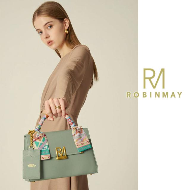 保証付 返品OK  正規品  2024 ROBINMAY ロビンメイ 正規代理店 B178 Siele Handbag  レディース シルクスカーフハンドル RMロゴ アンティーク ハンドバッグ カードケース付 レトロクラシカル 春夏秋冬レザー  人気 30代 40代 50代　60代   海外旅行　ピクシーアックス 公式 保証付 返品OK 正規品 ROBINMAY ロビンメイ 正規代理店 B178 Siele