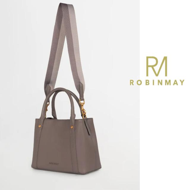 保証付 返品OK 正規品 ROBINMAY ロビンメイ B217 米?手提包 レディース RMロゴ スクエアハンドバッグ シンプル ショルダーバッグ バイカラーショルダー ミニボストン 春夏秋冬 ビーガンレザー ヴィーガン 人気 30代 40代 20代 台湾発 仕切り 2way バッグ 小さめ_12